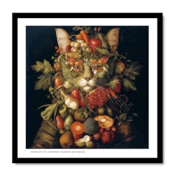 Inramad print (24X24 cm): Konstkatt 16 – Giuseppe Arcimboldo