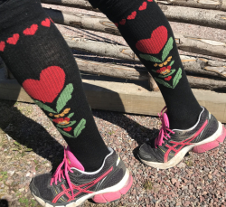 Kompressionsstrumpa kurbits svart strl. 39-40