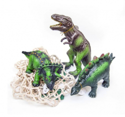Dinosaurier av naturgummi