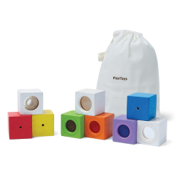 Aktivitetsklossar - babyleksaker av trä från Plantoys