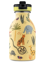 Vattenflaska av stål 250ml Jungle Friends - 24Bottles