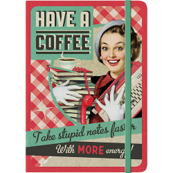 Anteckningsbok Have a coffee retro