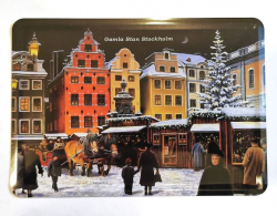 10-pack Julkort i metall av motiv Jan Bergerlind – Gamla Stan