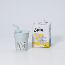 Spöket Laban 1-2-3 Sip! Barnmugg - Aqua