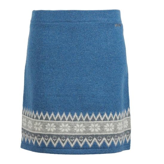 Scandinavian Knee Skirt Blue Denim i gruppen Landshopping.se / Kläder & Skor / Kläder / Stickat hos Landshopping (10007_2220281)