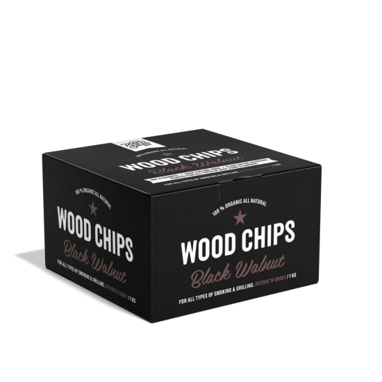 HOLY SMOKE CHIPS BLACK WALNUT 1 KG i gruppen Landshopping.se / Kök & Matlagning / Grilla hos Landshopping (10020_HSBBQ-1-SCBLWAL)