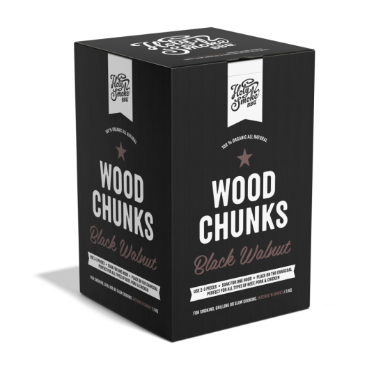 HOLY SMOKE BBQ SMOKE WOOD CHUNKS BLACK WALNUT 3 KG i gruppen Landshopping.se / Kök & Matlagning / Grilla hos Landshopping (10020_HSBBQ-3-SWWAL)