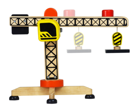 Lyftkran - en rejäl träleksak för de mindre barnen i gruppen Landshopping.se / Hem & Hantverk / Leksaker hos Landshopping (10093_2049)